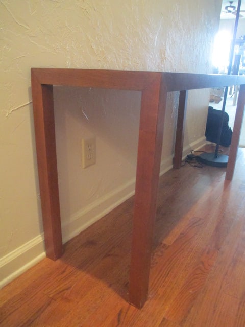 Lane Cherry Block Design Console Table - 6