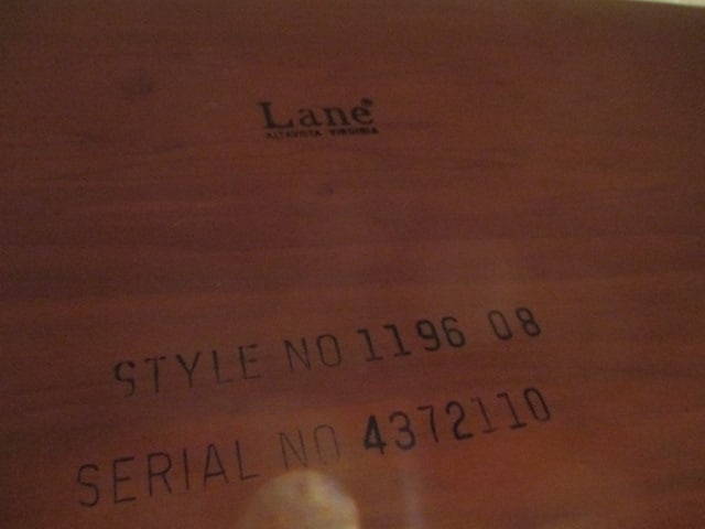 Lane Cherry Block Design Console Table - 8