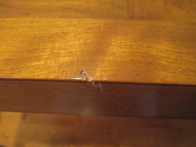 Lane Cherry Block Design Console Table - 9