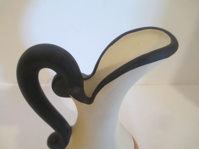 Signed Handpainted "Pueblo Bear" Kopa Pottery Pitcher - 2