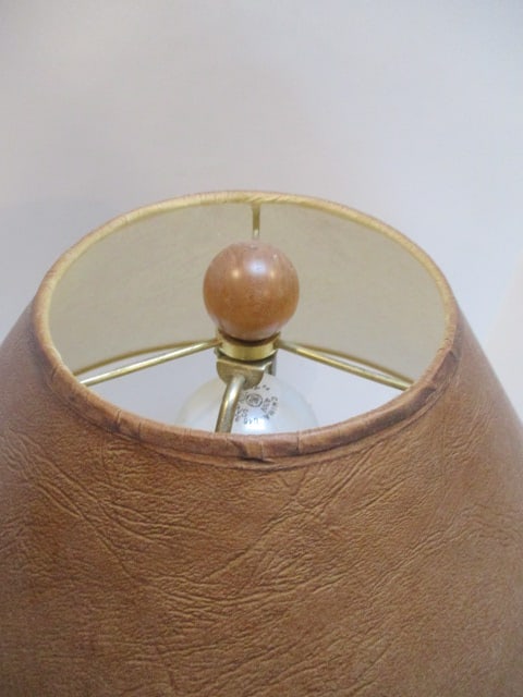 Handpainted Fruit Basket Still Life Vase Lamp - 4