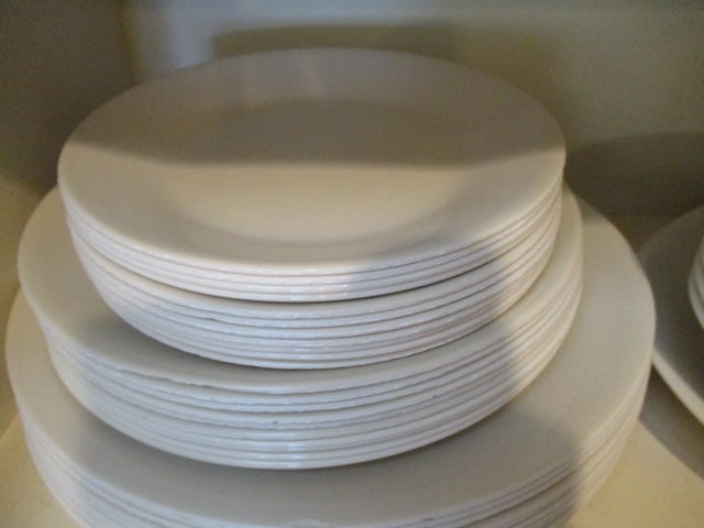 White and Cream Color Corelle Dinner Ware - 2