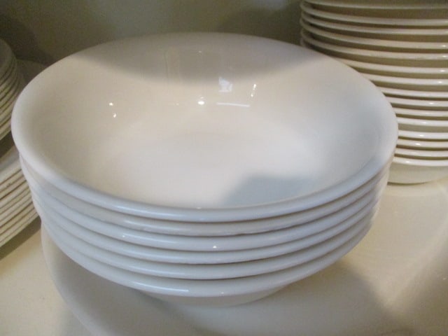 White and Cream Color Corelle Dinner Ware - 3