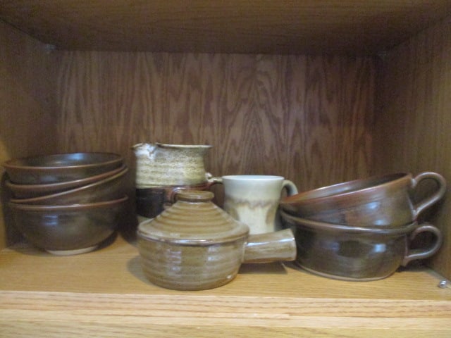 Signed Studio Pottery Mugs, Bowls and Soup/Chili Bowls (1 of 7)
