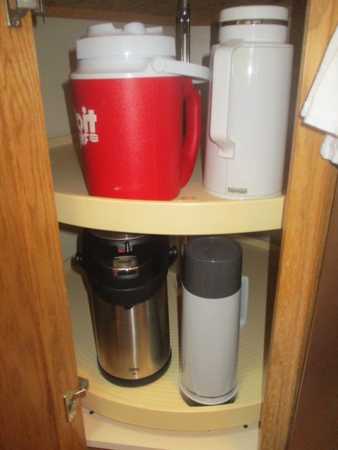 Insulated Thermos Bottle, Water Cooler and Two Insulated Carafe Dispensers (1 of 5)