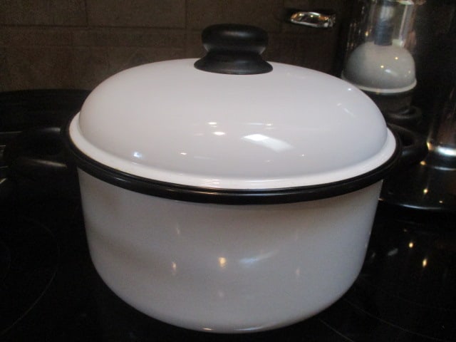 1991 JMP-Newcor Bravo Gourmet Cookware Enamel Nonstick Lidded Stock Pot (1 of 3)