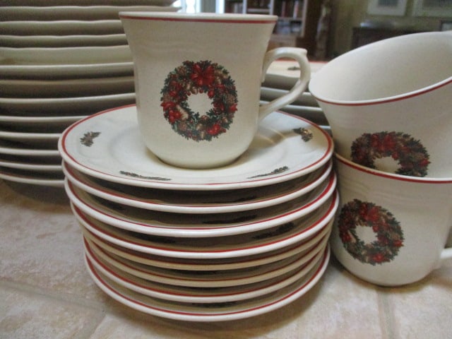 38 Pieces of Newcor Holiday Stoneware - 2