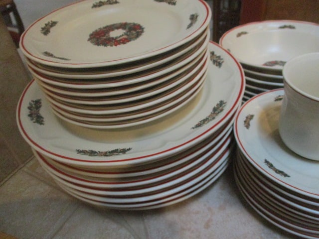 38 Pieces of Newcor Holiday Stoneware - 4