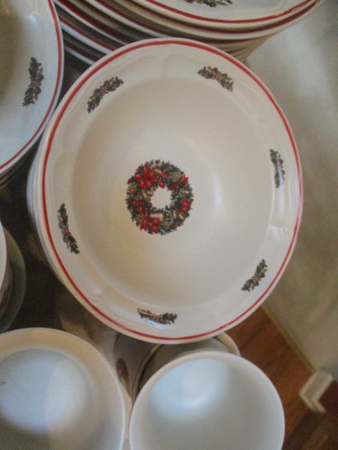 38 Pieces of Newcor Holiday Stoneware - 5