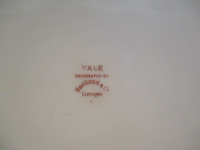 Haviland & Co. Limoges France "Yale" Fine China Platter and Two Covered Handled Dishes - 4