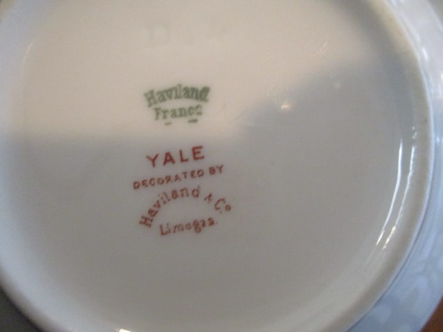 Haviland & Co. Limoges France "Yale" Fine China Creamer, Sugar Bowl and Sauce Boat - 4