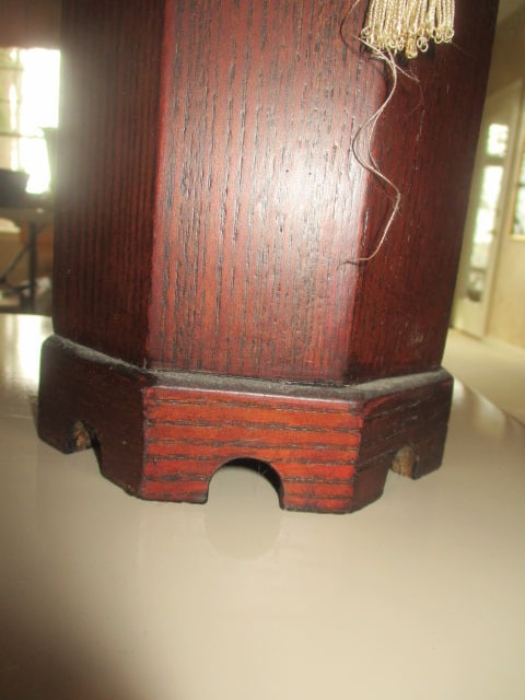 Decorative Wood Box with Antique Brass Finish Lock and Handles - 5