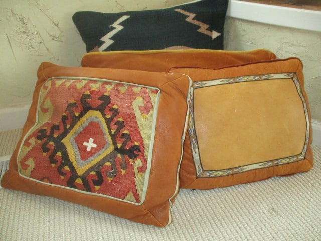 Four Designer Tribal Design Accent Pillows (1 of 6)