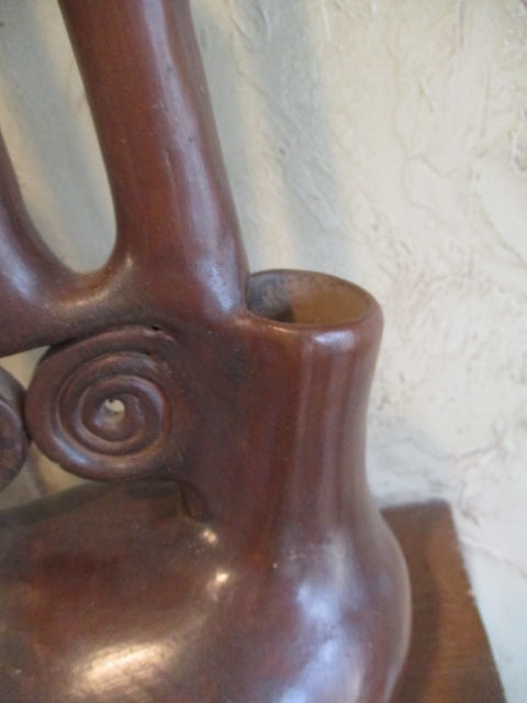 Vintage Mexican Folk Art Pottery Candelabra - 6