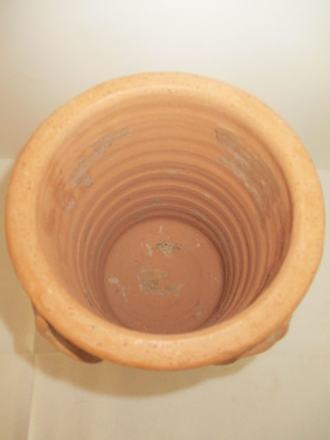 Earthenware Wine Cooler with Applied Oak Leaves - 2