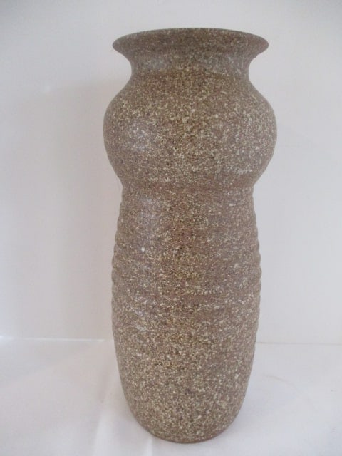 Hand Turned Texture Glazed Pottery Vase (1 of 4)