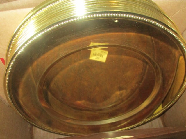 Grouping of Plate Chargers and Paper Party Napkins - 5