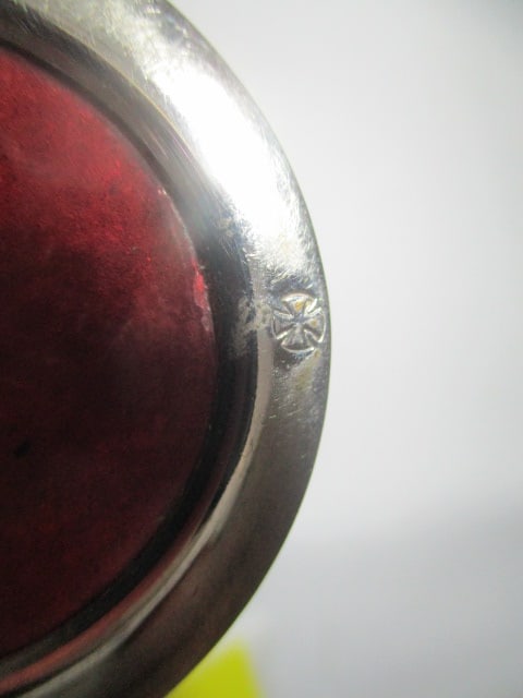 Vintage 3 Piece Japanese Ginbari Cloisonne Vases with Cherry Blossom Design - 4