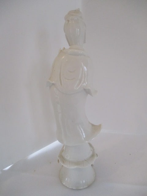 Three Signed Japanese Porcelain Woman Figures - 5