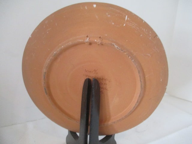 Navajo Folk Art Vase, Bell, Night Light, Planter and Plate - 7