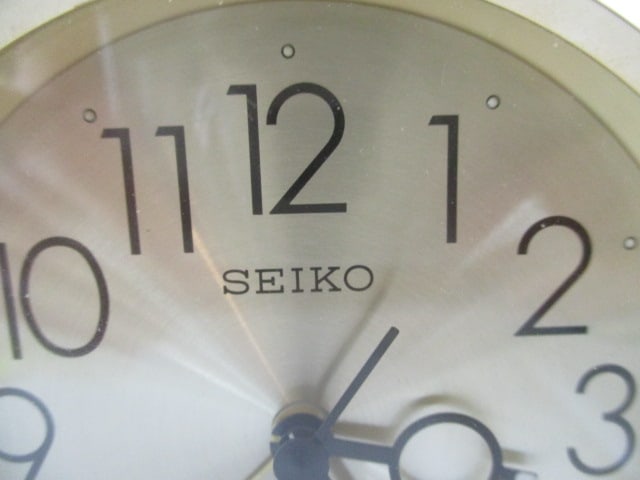 Bulova and Seiko Brass Quartz Desk/Table Clocks - 3