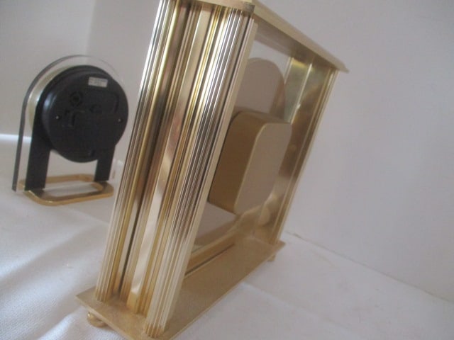 Bulova and Seiko Brass Quartz Desk/Table Clocks - 8