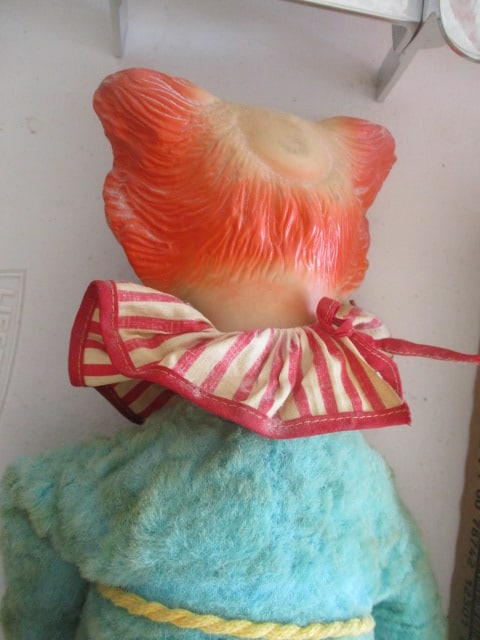 Vintage Knickerbocker Toy "Bozo The Clown" Plastic Molded Face and Hand Doll - 5