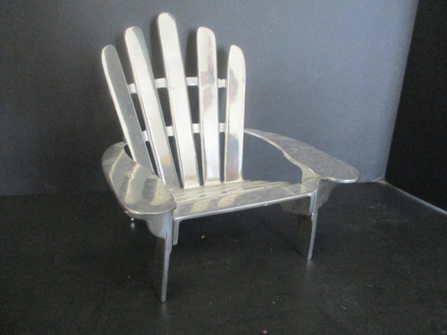 Mariposa Decorative Aluminum Adirondak Chair: 7 3/4"w, 8 1/2"h