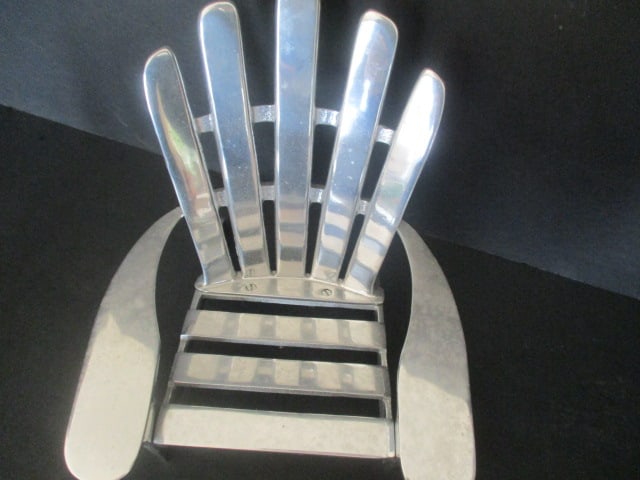 Mariposa Decorative Aluminum Adirondak Chair - 2