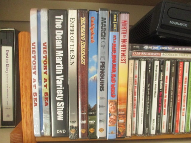 Magnavox DVD Player with Remote, Large Grouping of DVD and VHS Movies and - 3