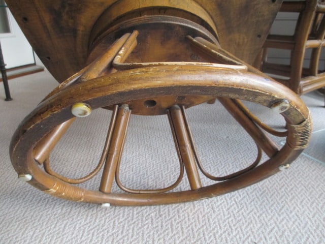 Midcentury Rattan Dinette Set - 11