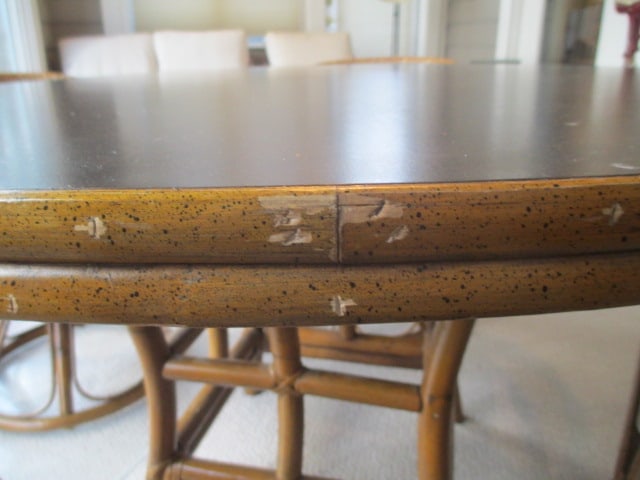 Midcentury Rattan Dinette Set - 15