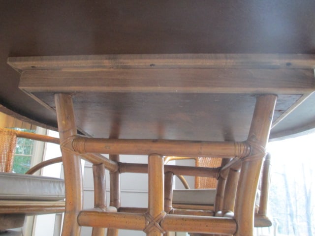 Midcentury Rattan Dinette Set - 5