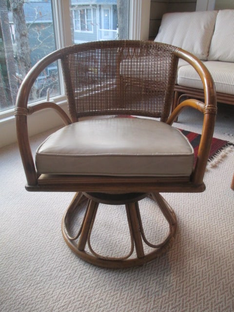Midcentury Rattan Dinette Set - 6