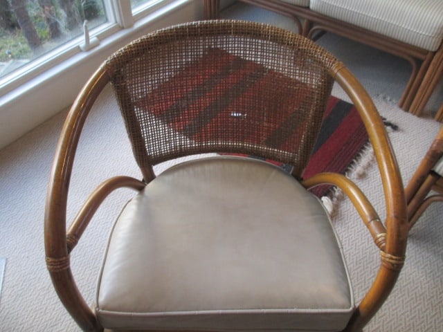 Midcentury Rattan Dinette Set - 7
