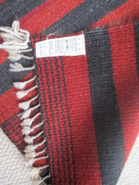 Hand Woven Oaxaco, Mexico Wool and Mohair Weft Area Rug - 5