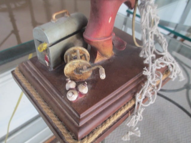 Sculpted "Vintage Series 07" Outboard Boat Motor Table Lamp - 5