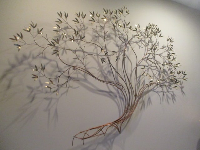 Large Copper and Brass Tree of Life Metal Wall Art (1 of 4)