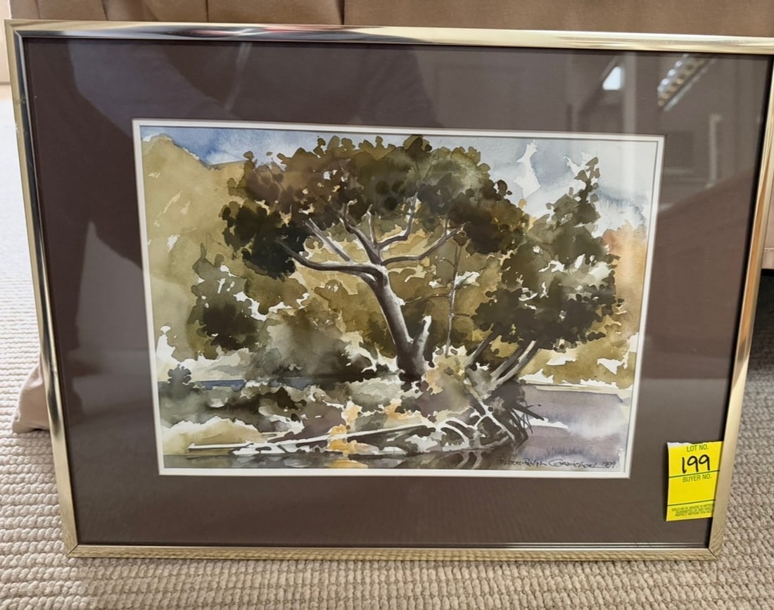 1989 Robert Ralph Carmichael Original Landscape Watercolor (1 of 2)