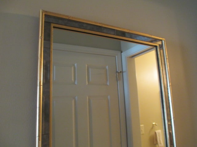 Gold Gilt and Smoke Mirror Panel Framed Wall Mirror - 2