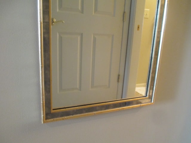 Gold Gilt and Smoke Mirror Panel Framed Wall Mirror - 3