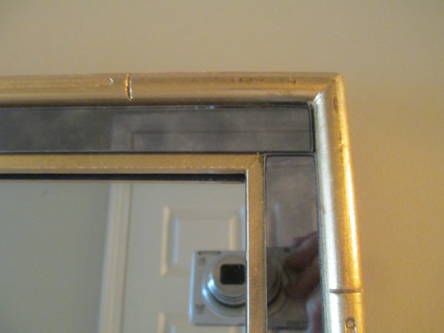 Gold Gilt and Smoke Mirror Panel Framed Wall Mirror - 4