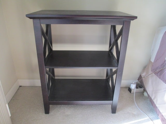 Pier 1 Tiered Cross Base Design Side Table (1 of 4)