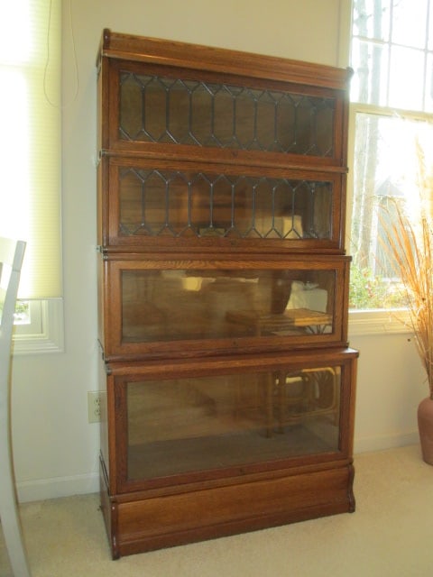 Antique Globe-Wernicke Co. Tiered 4 Stack Oak Barrister Bookcase (1 of 19)