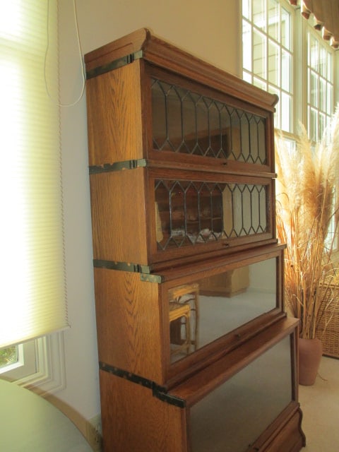 Antique Globe-Wernicke Co. Tiered 4 Stack Oak Barrister Bookcase - 2