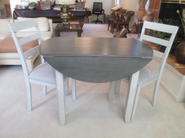 Dorel Home Products 2 Tone Drop Leaf 3 Piece Dinette Set (1 of 17)