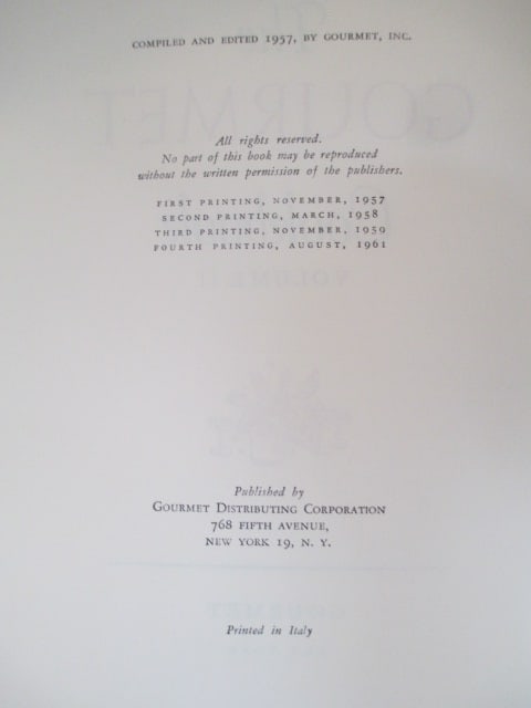 1950's "The gourmet Cookbook" 2 Volume Set in Cardboard Sleeve - 10