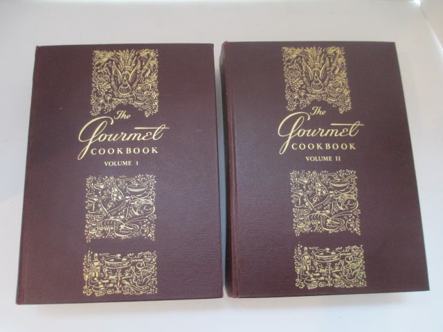1950's "The gourmet Cookbook" 2 Volume Set in Cardboard Sleeve - 2
