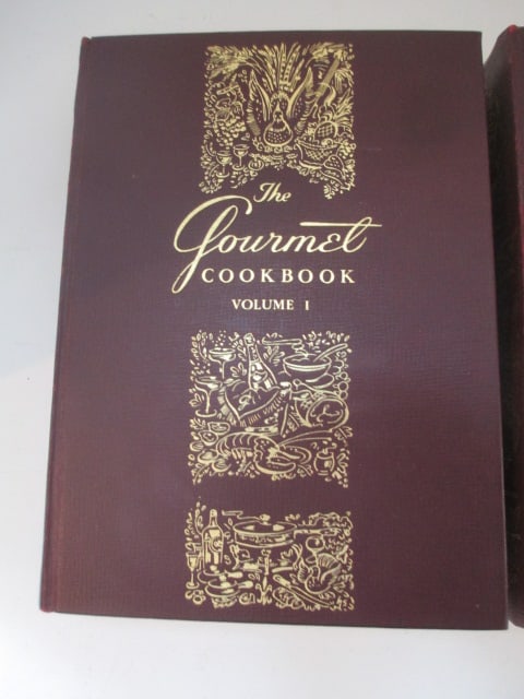1950's "The gourmet Cookbook" 2 Volume Set in Cardboard Sleeve - 3