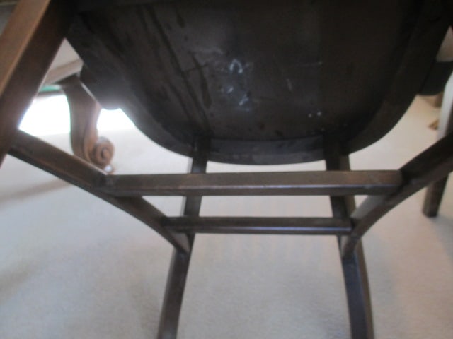 Pair of Solid Wood Library Arm Chairs with Bent Wood Spindle Backs - 6